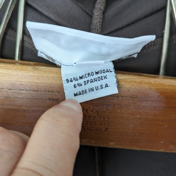 Bryn Walker Duster Women's XS Brown Long Cardigan Micro Modal Scrunch Back - Picture 5 of 7